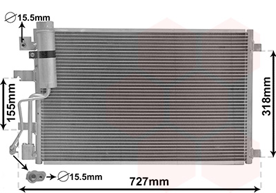 Airco condensor Van Wezel 13015290