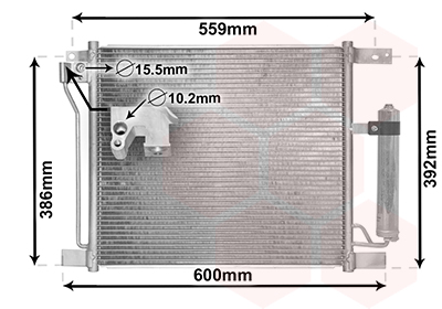 Airco condensor Van Wezel 13015401