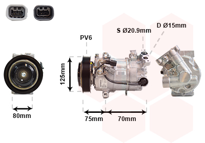 Airco compressor Van Wezel 1301K700