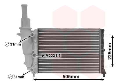 Radiateur Van Wezel 17002138