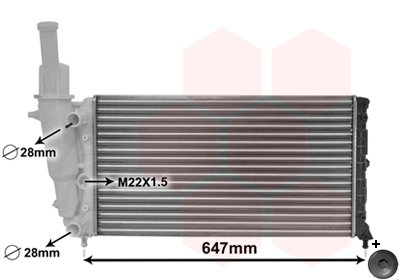 Radiateur Van Wezel 17002140