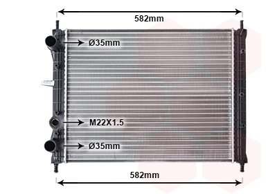 Radiateur Van Wezel 17002161