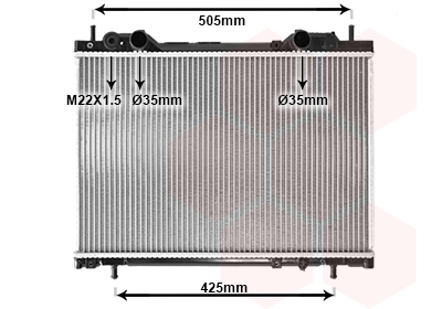 Radiateur Van Wezel 17002184