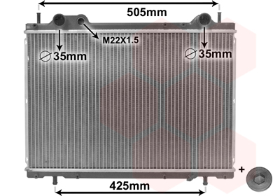 Radiateur Van Wezel 17002185