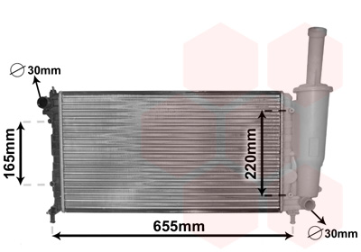 Radiateur Van Wezel 17002218