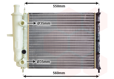 Radiateur Van Wezel 17002233