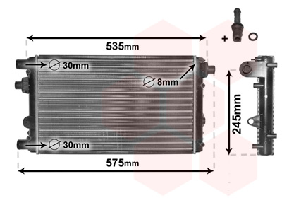 Radiateur Van Wezel 17002239