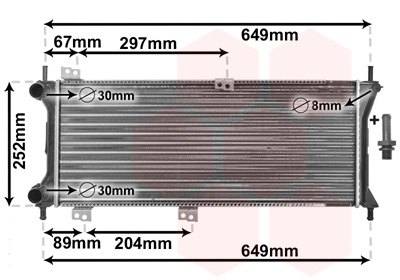 Radiateur Van Wezel 17002258