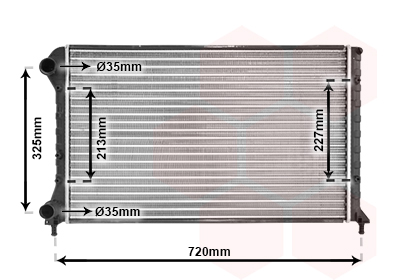 Radiateur Van Wezel 17002261