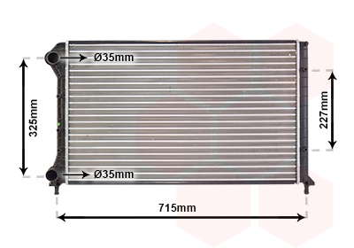 Radiateur Van Wezel 17002262