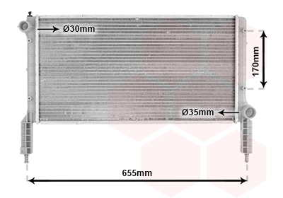 Radiateur Van Wezel 17002264