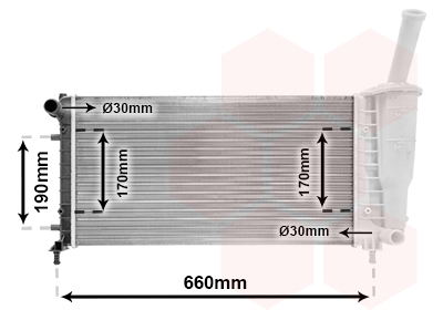 Radiateur Van Wezel 17002290