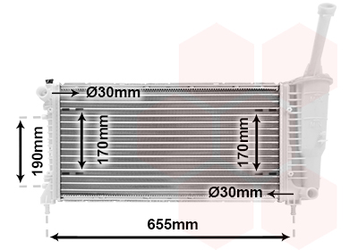 Radiateur Van Wezel 17002308