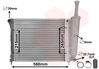 Radiateur Van Wezel 17002345