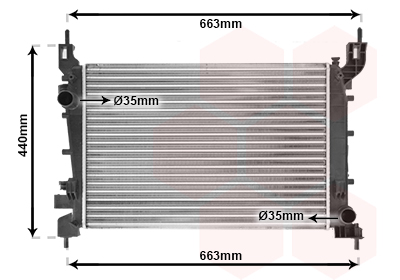 Radiateur Van Wezel 17002358