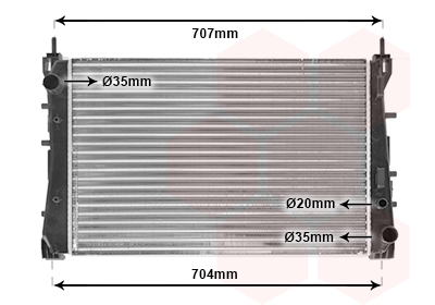 Radiateur Van Wezel 17002359