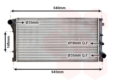 Radiateur Van Wezel 17002379