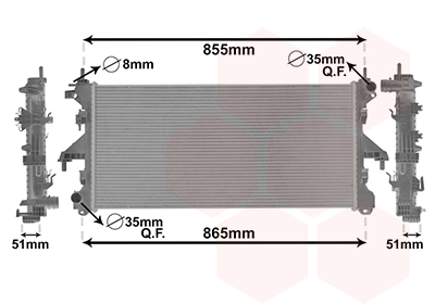 Radiateur Van Wezel 17002399