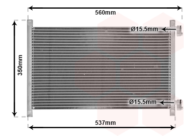 Airco condensor Van Wezel 17005214