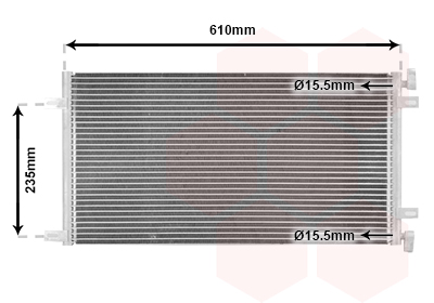 Airco condensor Van Wezel 17005255