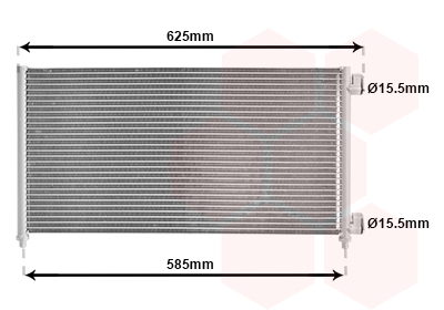 Airco condensor Van Wezel 17005256