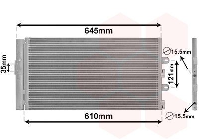 Airco condensor Van Wezel 17005298