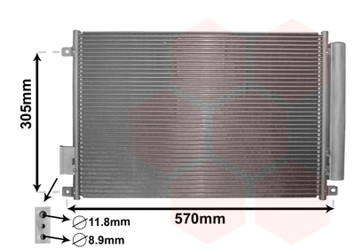 Airco condensor Van Wezel 17005347