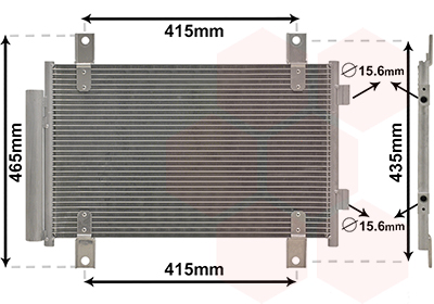 Airco condensor Van Wezel 17005351