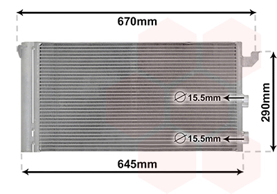 Airco condensor Van Wezel 17005406