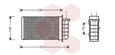 Kachelradiateur Van Wezel 17006191