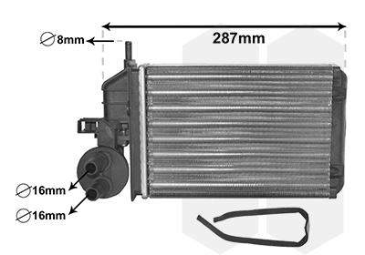 Kachelradiateur Van Wezel 17006259