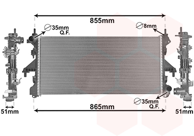 Radiateur Van Wezel 17012704