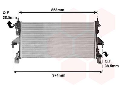 Radiateur Van Wezel 17012725