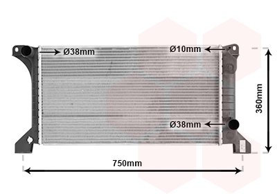 Radiateur Van Wezel 18002169