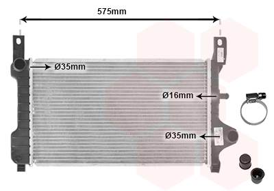 Radiateur Van Wezel 18002172