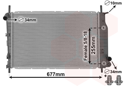 Radiateur IR PLUS Van Wezel 18002197