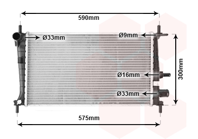 Radiateur Van Wezel 18002217