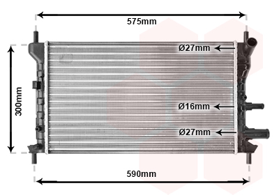 Radiateur Van Wezel 18002218