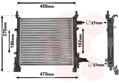 Radiateur Van Wezel 18002260