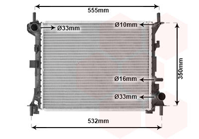 Radiateur Van Wezel 18002263