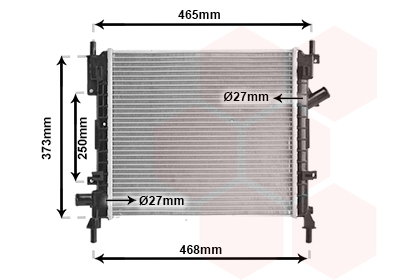 Radiateur Van Wezel 18002372