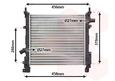 Radiateur Van Wezel 18002373