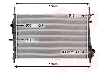 Radiateur Van Wezel 18002376