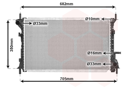 Radiateur Van Wezel 18002379