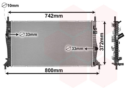 Radiateur Van Wezel 18002596