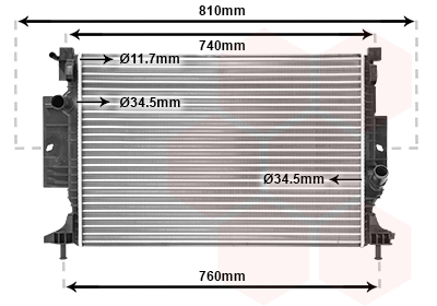 Radiateur Van Wezel 18002643