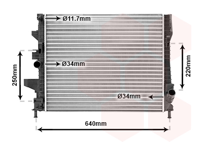 Radiateur Van Wezel 18002644