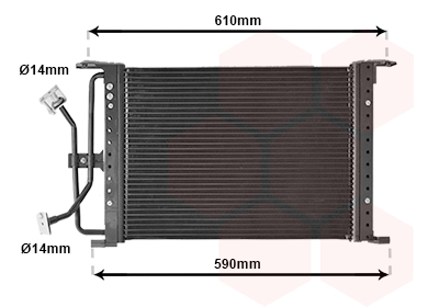 Airco condensor Van Wezel 18005258