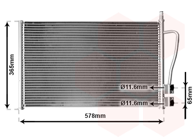 Airco condensor Van Wezel 18005328