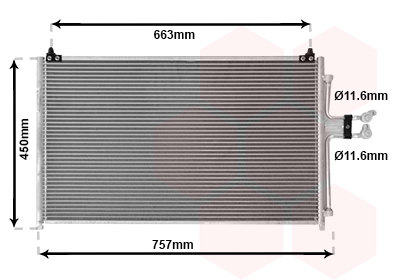 Airco condensor Van Wezel 18005347